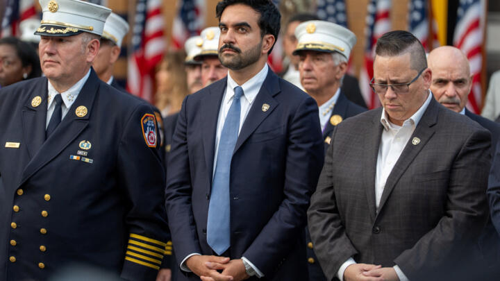 New York City Mayor Zohran Mamdani attends the Fire Department of the City of New York’s memorial service, ahead of the 25th anniversary of the September 11, 2001, attacks on the World Trade Center, in the Staten Island borough of New York City, U.S., September 9, 2026.