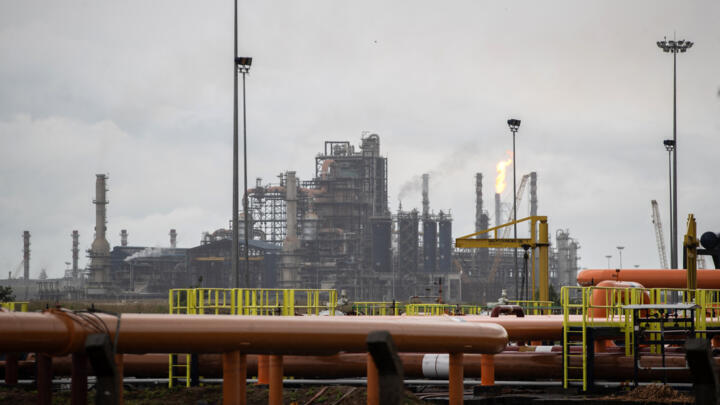 A hydrocracking unit at the Dangote Oil Refinery in Lagos, Nigeria.