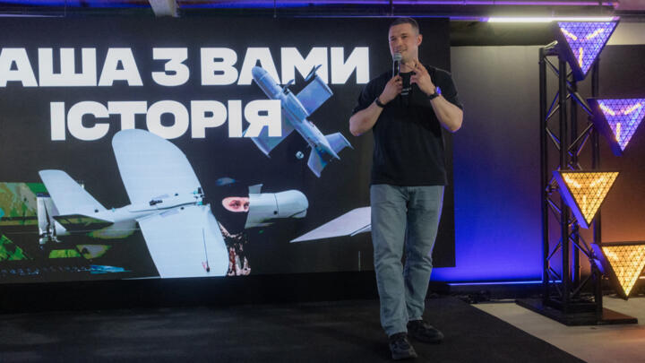 Outgoing Ukrainian defence minister Mykhailo Fedorov speaks to the media during a press conference following the announcement of his resignation, Kyiv, July 16, 2026