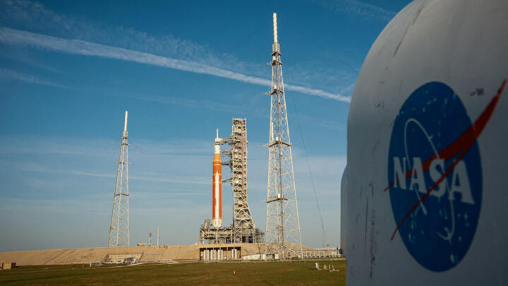 NASA's Artemis II lunar flyby mission awaits launch at the Kennedy Space Center in Cape Canaveral on March 31, 2026