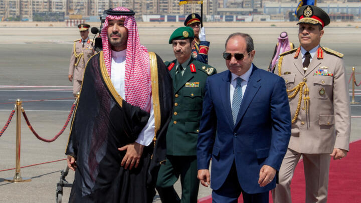 Egyptian President Abdel Fattah al-Sisi meets Saudi Crown Prince Mohammed bin Salman in Cairo, Egypt, September 15, 2026.