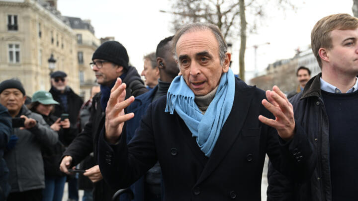 A file image of far-right party Reconquête (Renew) leader Eric Zemmour on January 8, 2026, in Paris