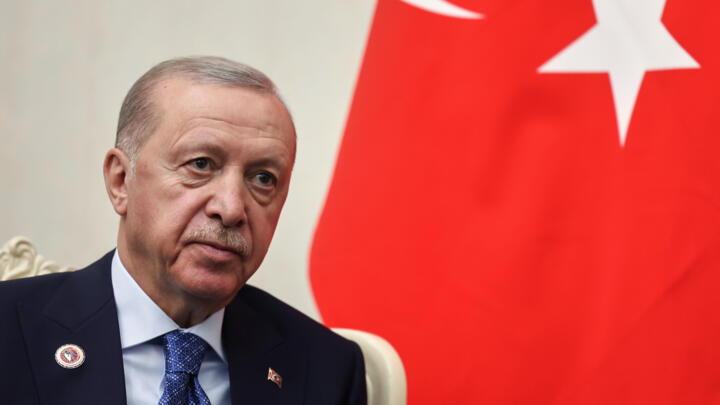 FILE - Turkish President Recep Tayyip Erdogan on the sidelines of the Shanghai Cooperation Organization (SCO), in Bishkek, Kyrgyzstan on September 1, 2026.